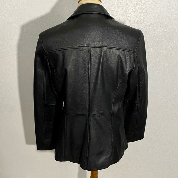 Wilson’s Women’s Black Leather Jacket Size M - Picture 6 of 13